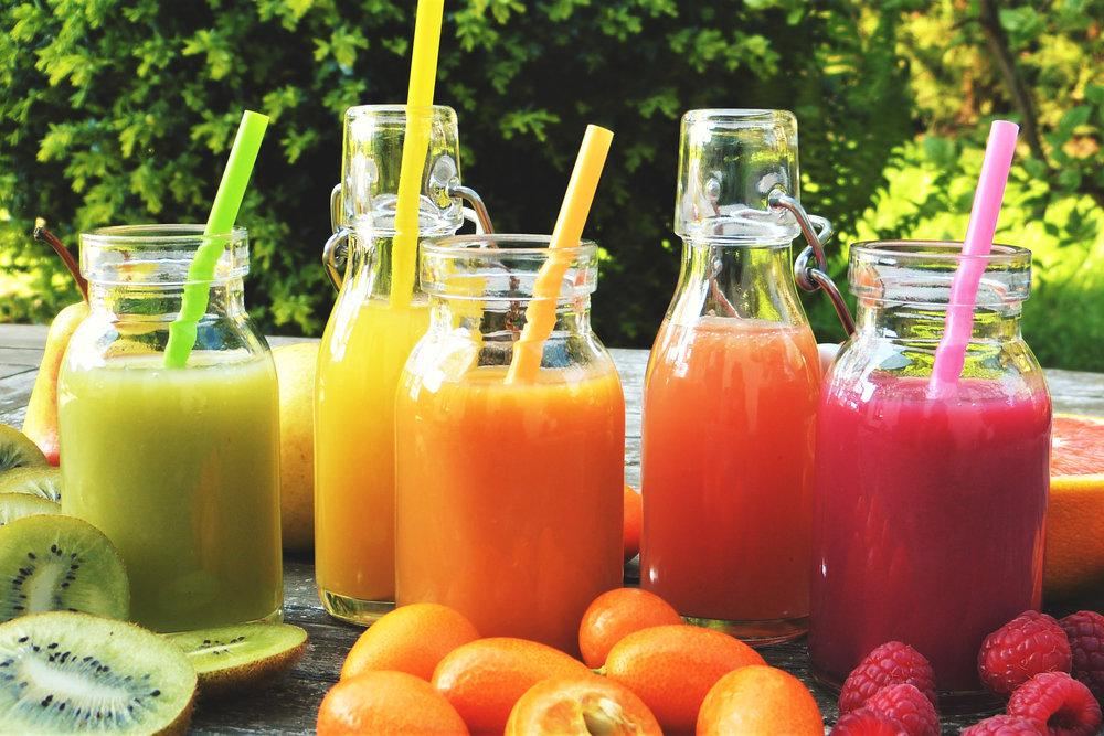 Jus de fruits frais pressés